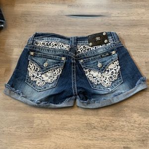 Miss Me Lace Detail Shorts